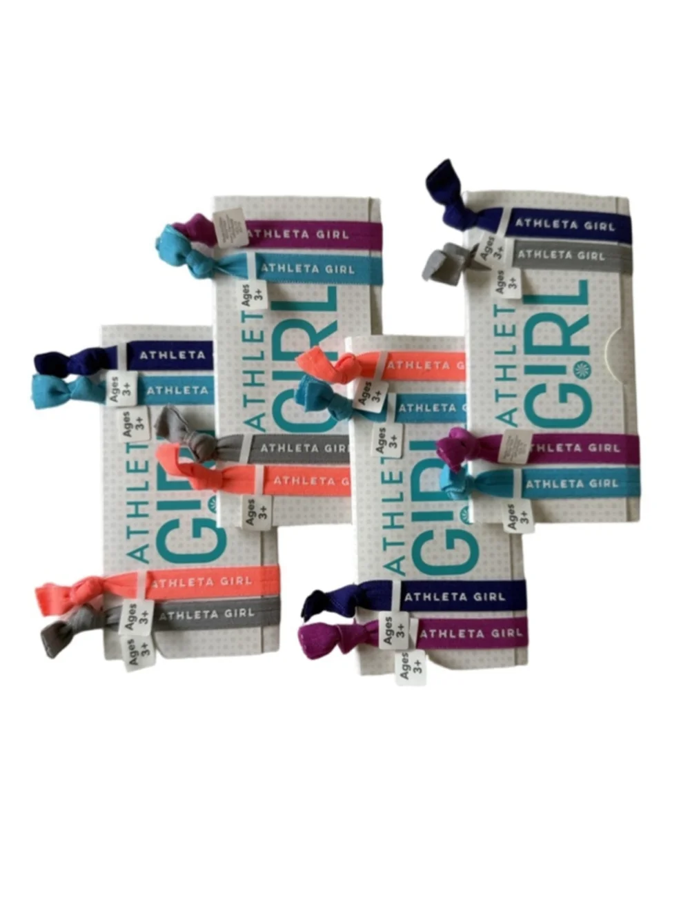 NWT Athleta Girl Motivation Hair Ties 4-Pack
